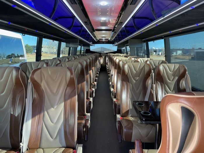 Charter coach interior