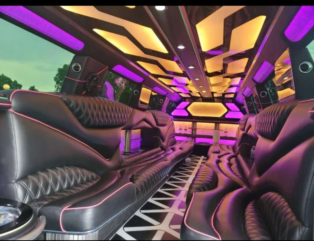 Timnath white Cadillac Escalade stretch limo